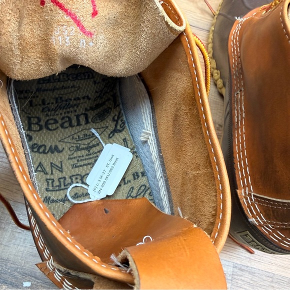 LL Bean Men's size 13 Brown and Tan Duck Boots - Picture 8 of 11